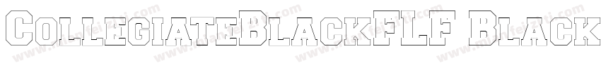 CollegiateBlackFLF BlackFLF字体转换